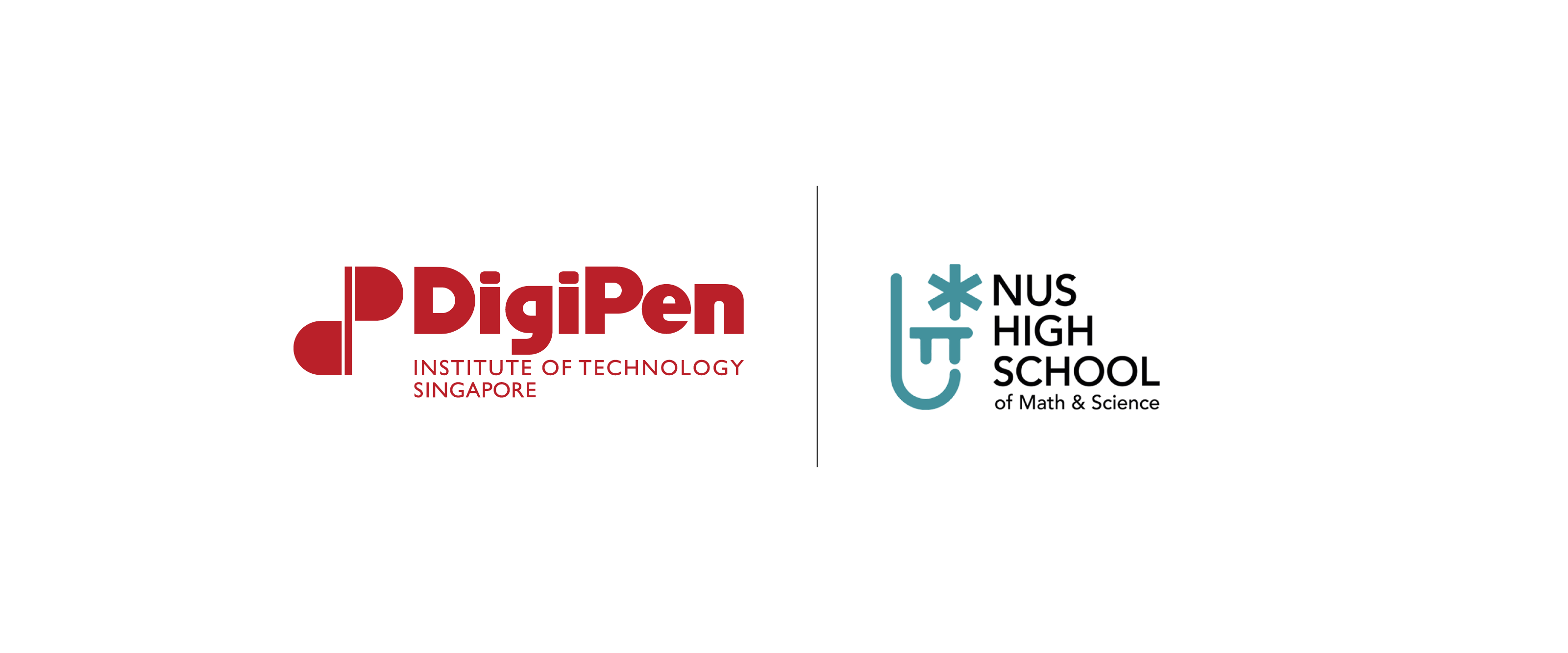 Logos for DigiPen-Singapore and NUSH
