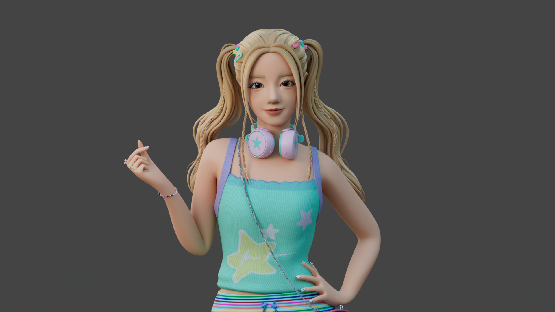 3D character design of Song Yu Qi