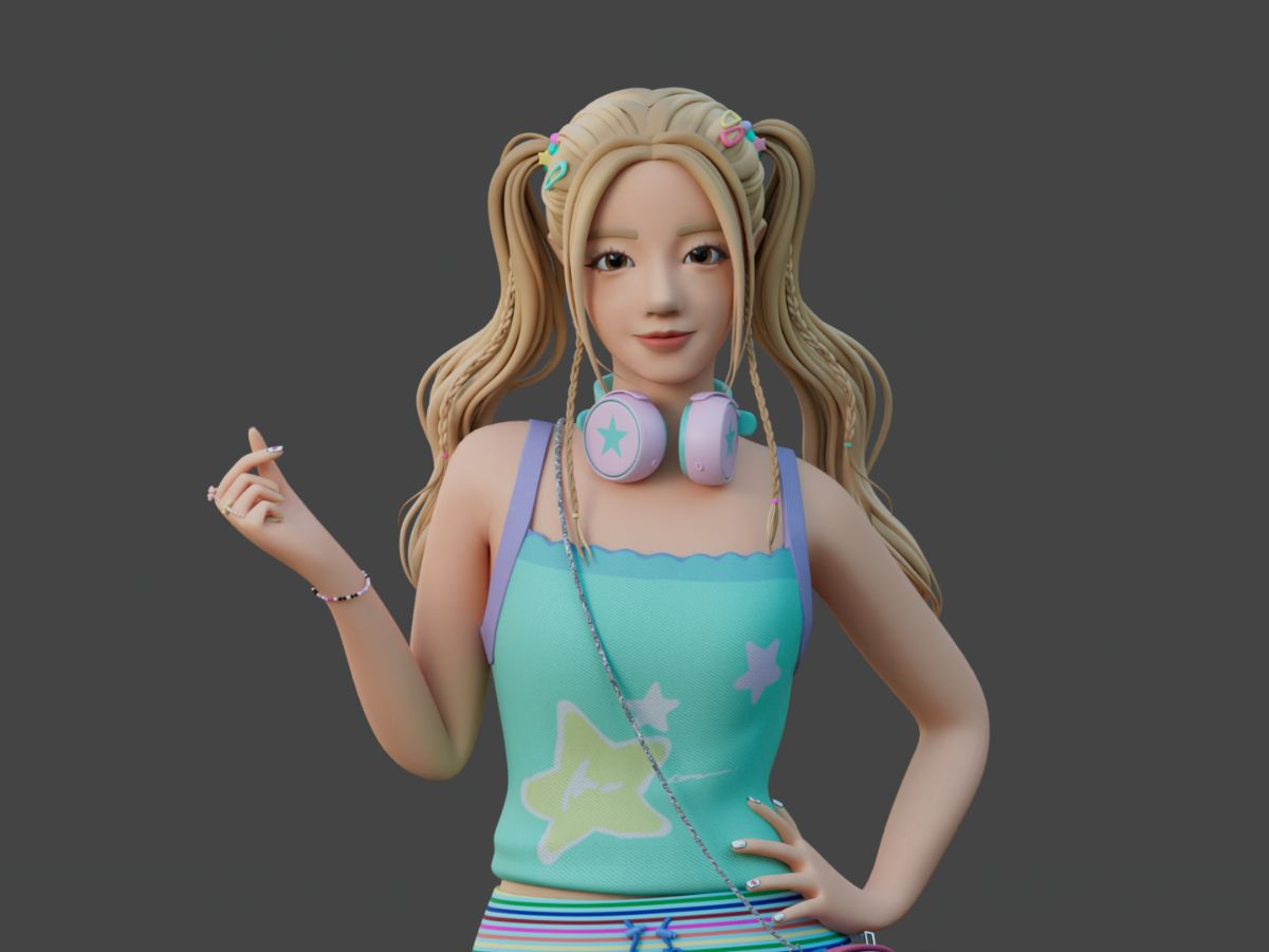 3D character design of Song Yu Qi