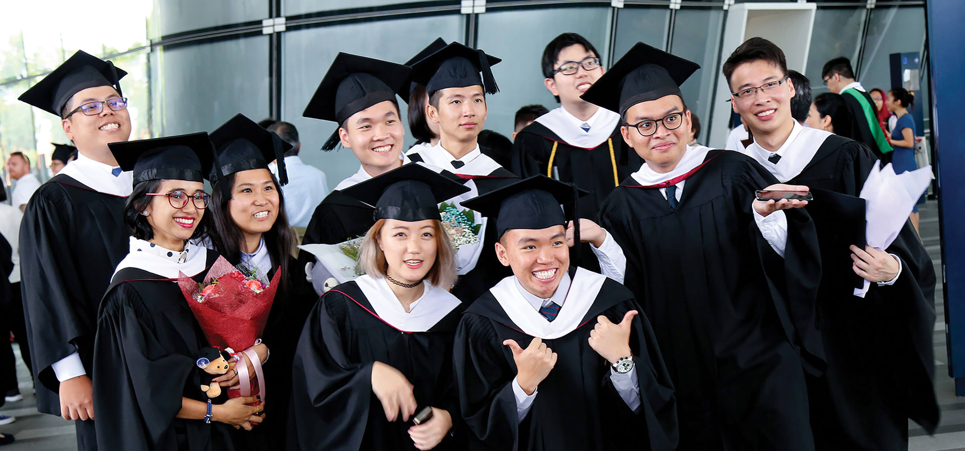 DigiPen (Singapore) graduates are all smiles at the 2017 commencement ceremony