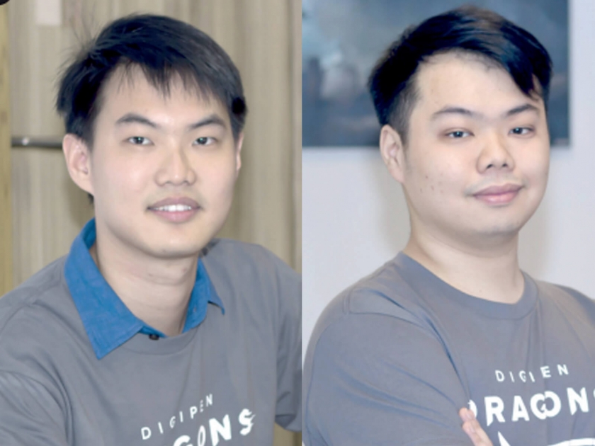 Headshots of alumni Adrian Lim Xuan Wei and Chee Ming Yim