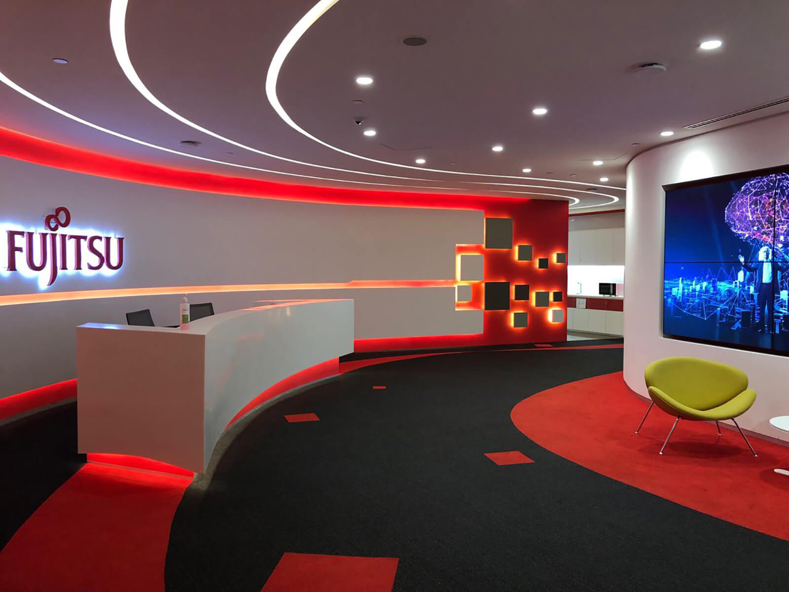 Fujitsu Asia lobby interior
