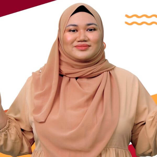 DigiPen Singapore alumni Nur Aini poses in an infographic