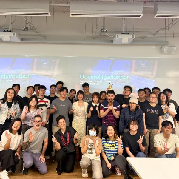 DigiPen and OceanX hackathon participants.