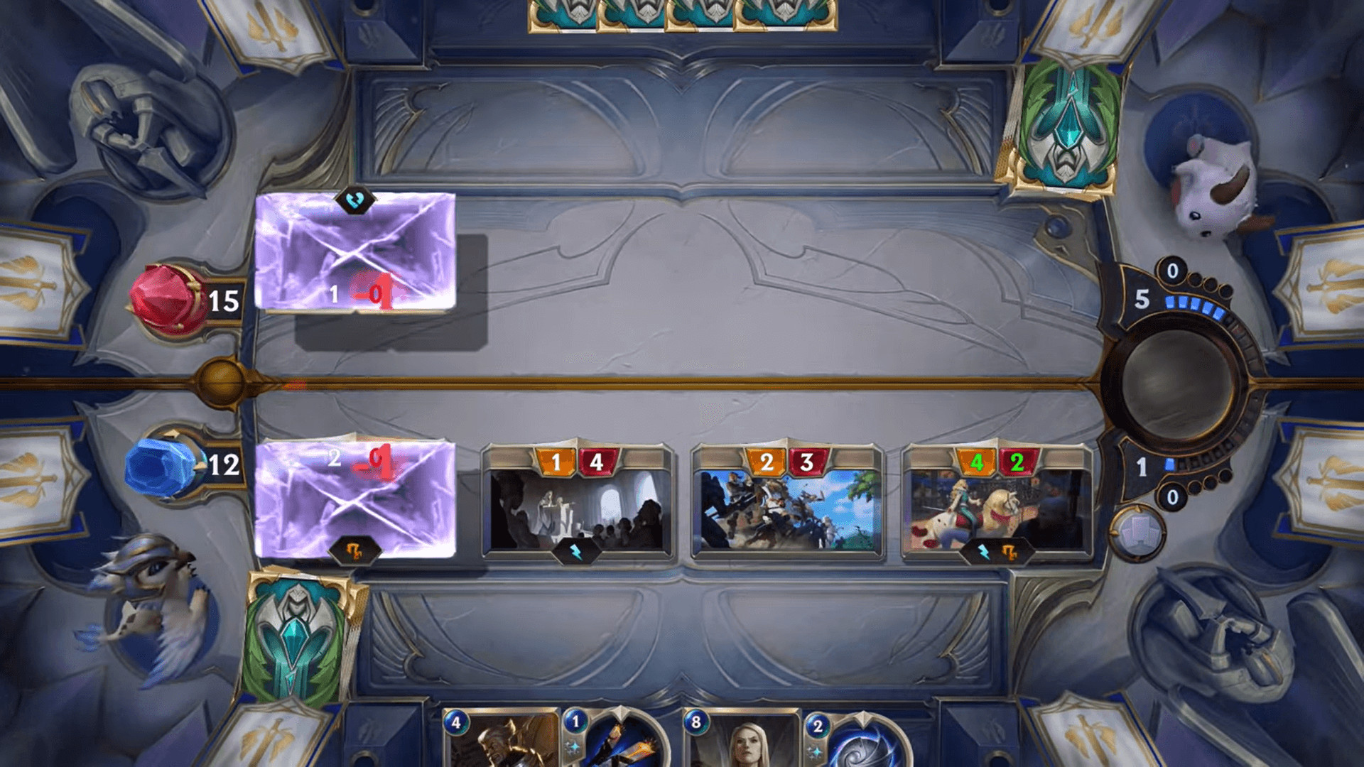 Legends of Runeterra card game screenshot.