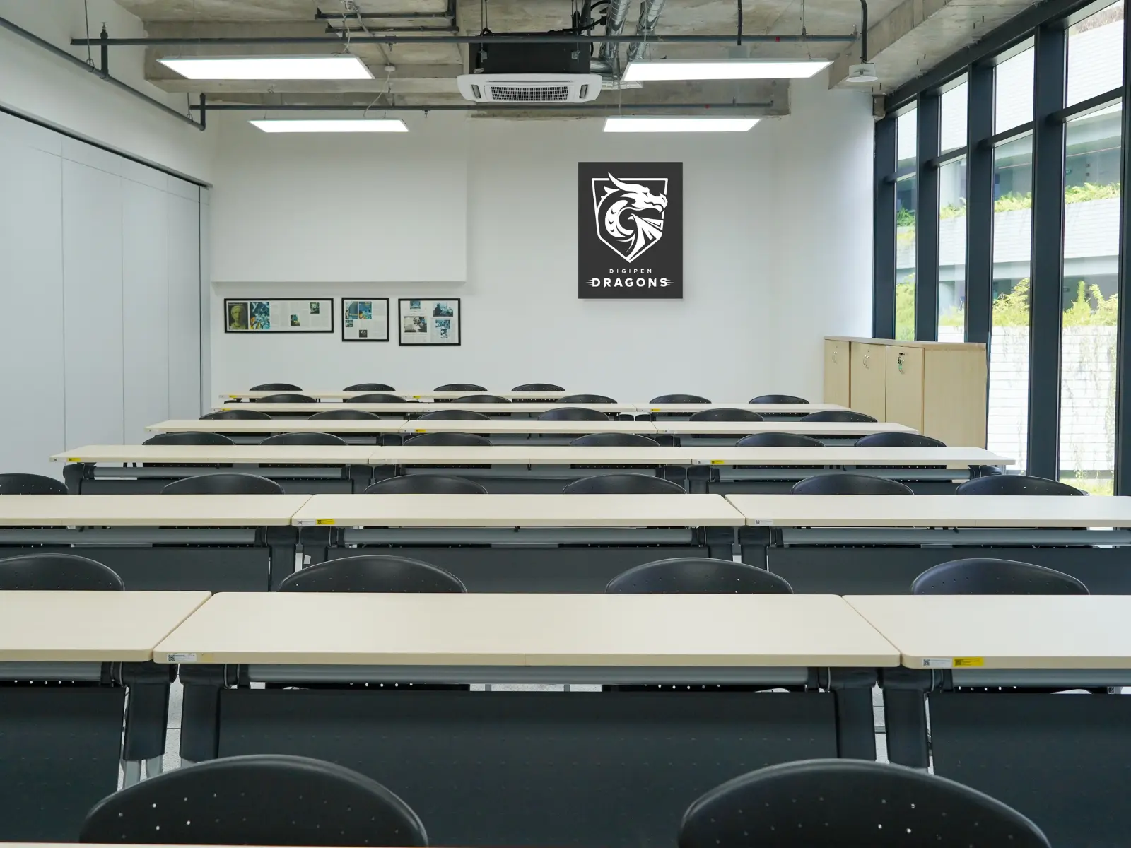 DigiPen (Singapore) classroom located in the Punggol Digital District.